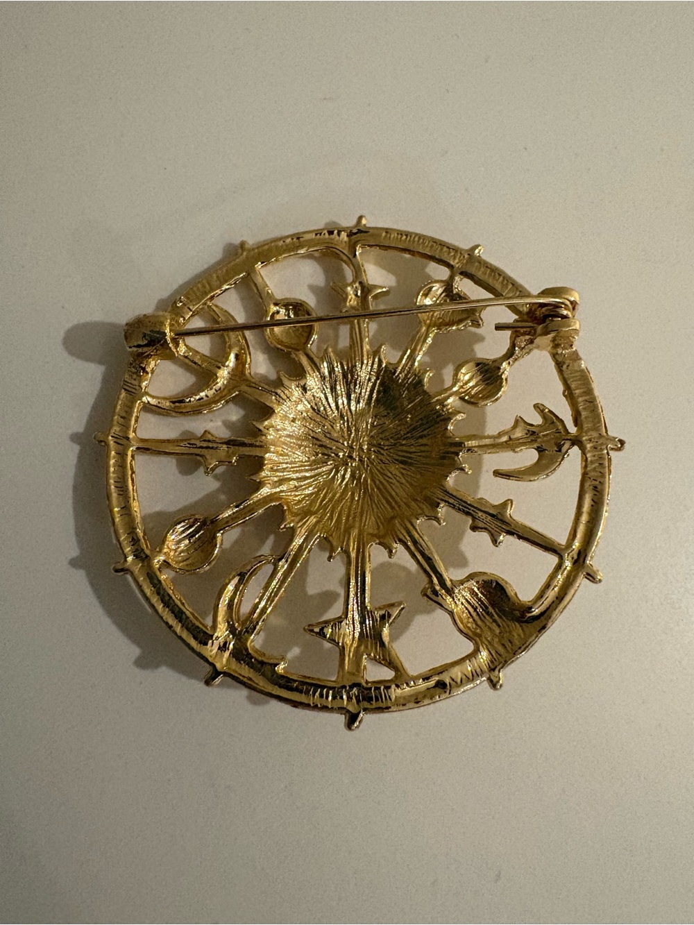 Golden Celestial Whimsigoth Brooch - Picture 2 of 2